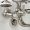 Kingston Brass KS245SN Tub Wall Mount Clawfoot Tub Faucet with Hand Shower, Brushed Nickel KS245SN - alternate 3